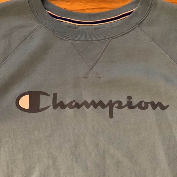 Champion sweatshirt blue pullover - Picture 7 of 9